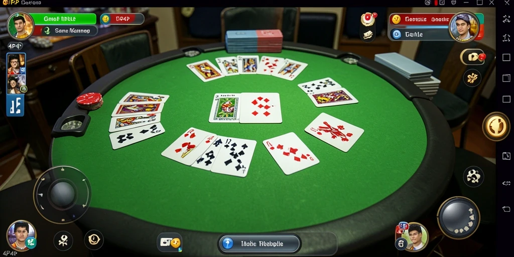 Tampilan gameplay 4P4P yang seru dan interaktif.