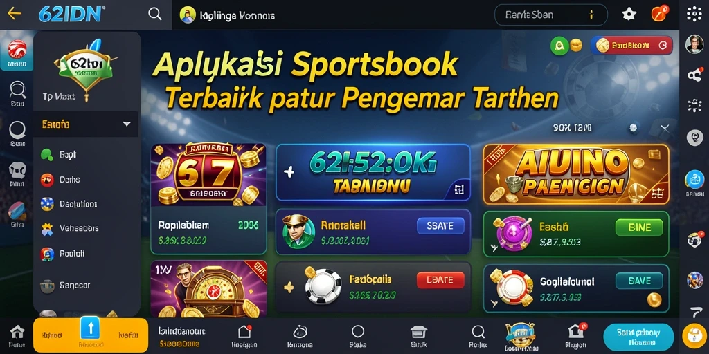 Tampilan antarmuka pengguna 62IDN yang modern dan interaktif.