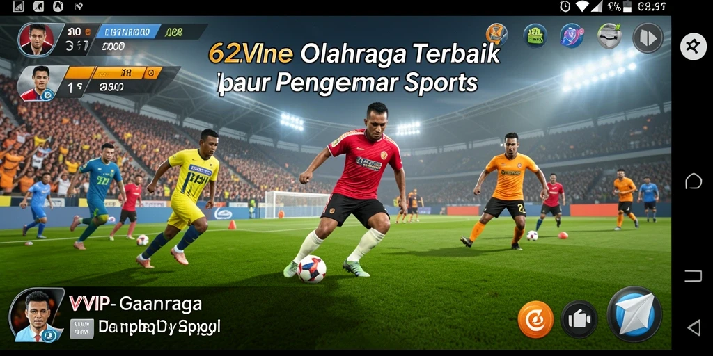 Screenshot menunjukkan gameplay seru dan interaksi pengguna di aplikasi 62VIP.
