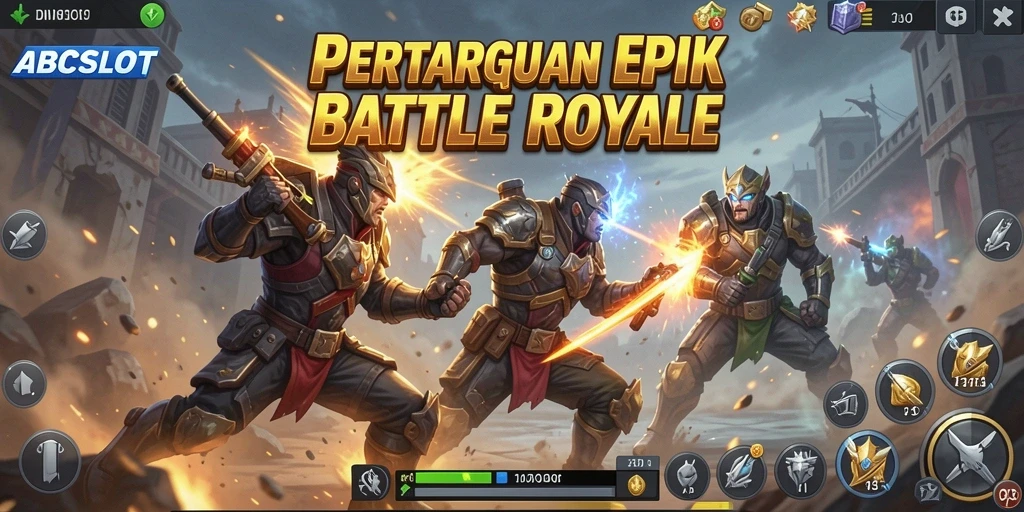 Gameplay seru ABCSLOT dalam arena Battle Royale.