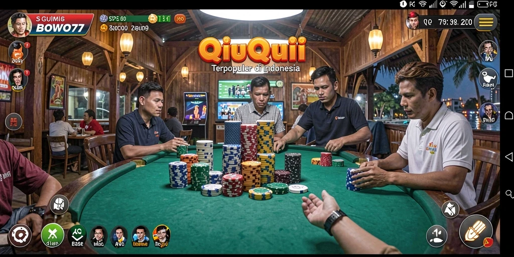 Screenshot gameplay QiuQiu BOWO77 yang menantang dan seru.