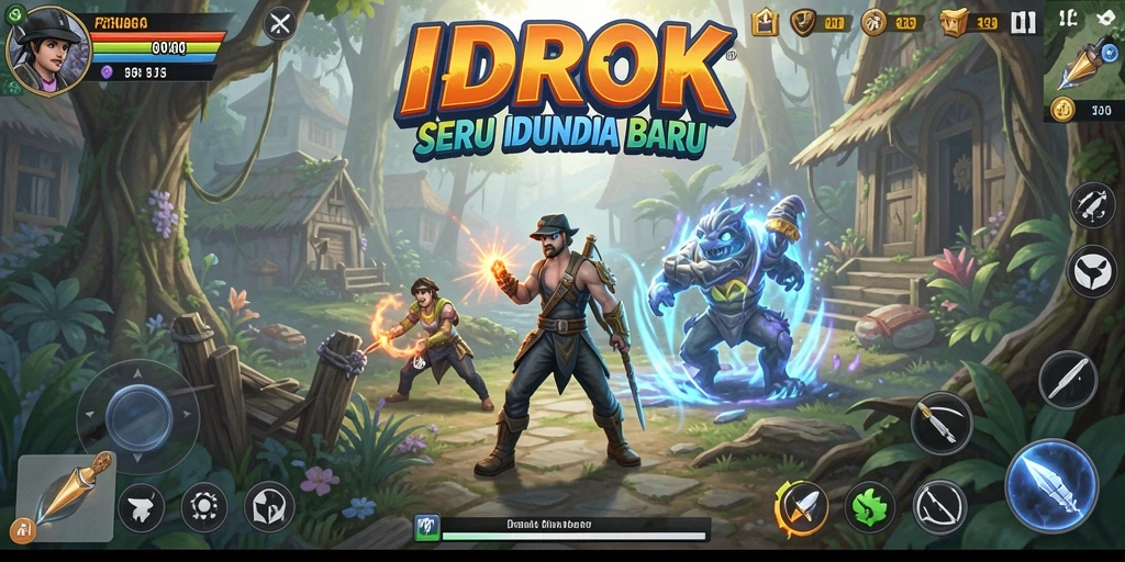Tampilan gameplay menarik dari game IDROK yang penuh aksi.