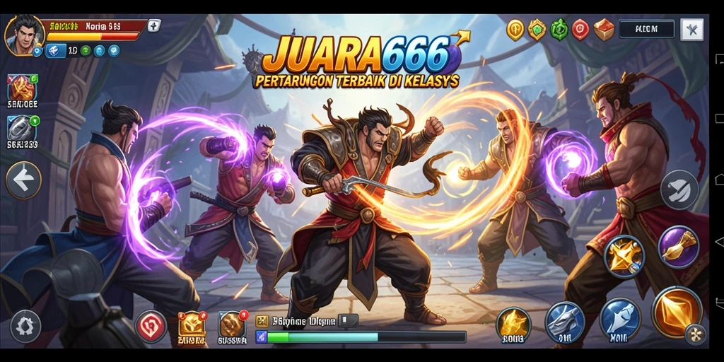 Gameplay seru JUARA666 dalam pertarungan memukau.