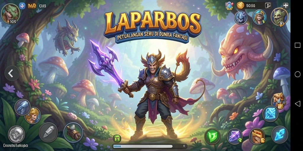 Screenshot utama LAPARBOS menampilkan gameplay adventur yang mendebarkan.