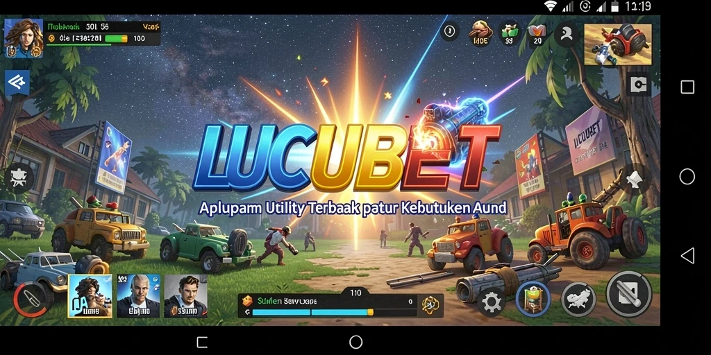 Tampilan antarmuka LUCUBET yang modern dan mudah digunakan.