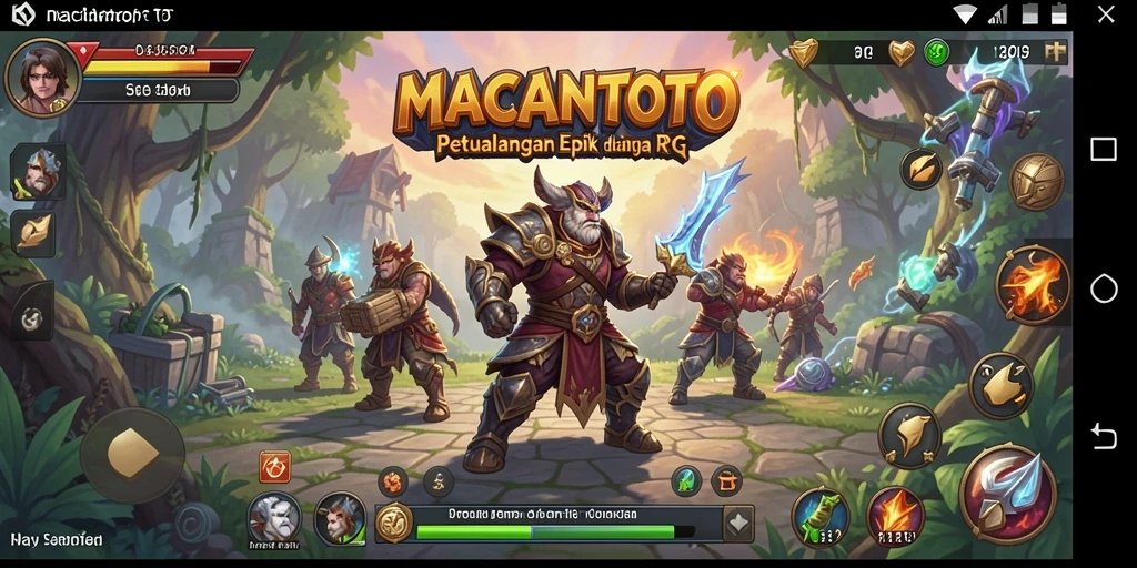 Tampilan menarik dari gameplay RPG MACANTOTO yang memikat.