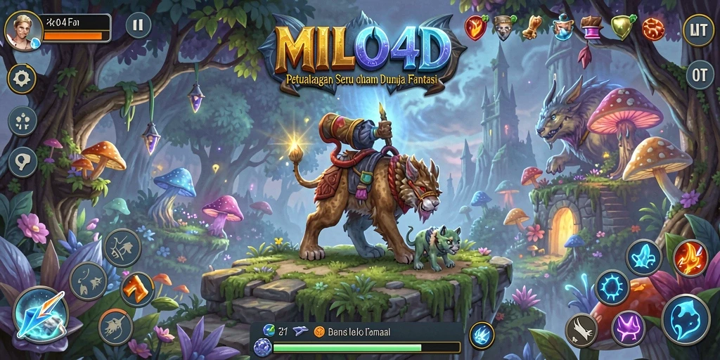 Tampilan gameplay petualangan yang mendebarkan di MILO4D.