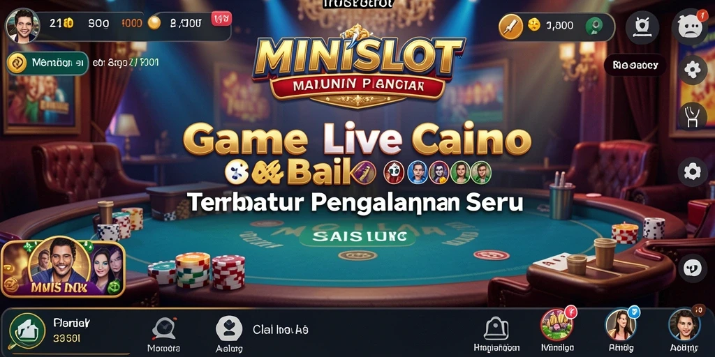 Gameplay seru MINISLOT di Live Casino dengan dealer langsung.