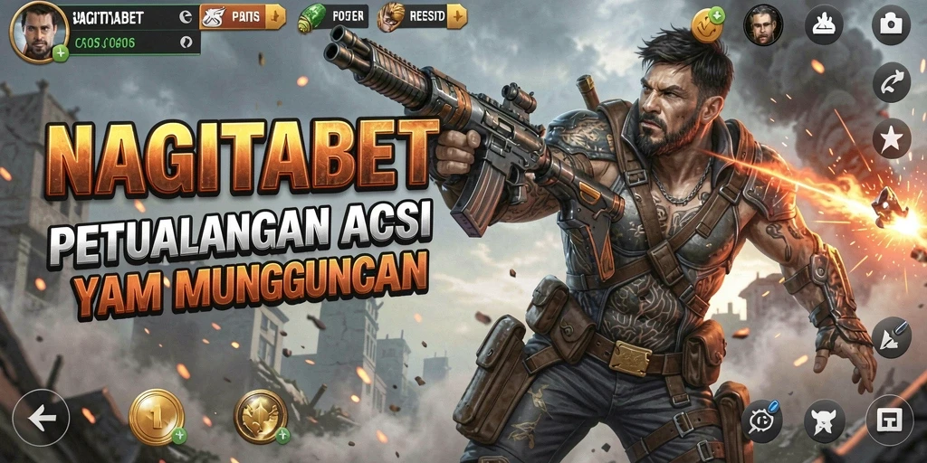 Tampilan gameplay NAGITABET yang menegangkan dan penuh aksi.