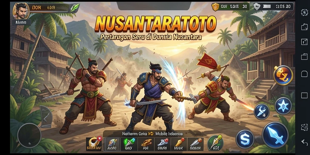 Gameplay NUSANTARATOTO yang mendebarkan dan penuh aksi.