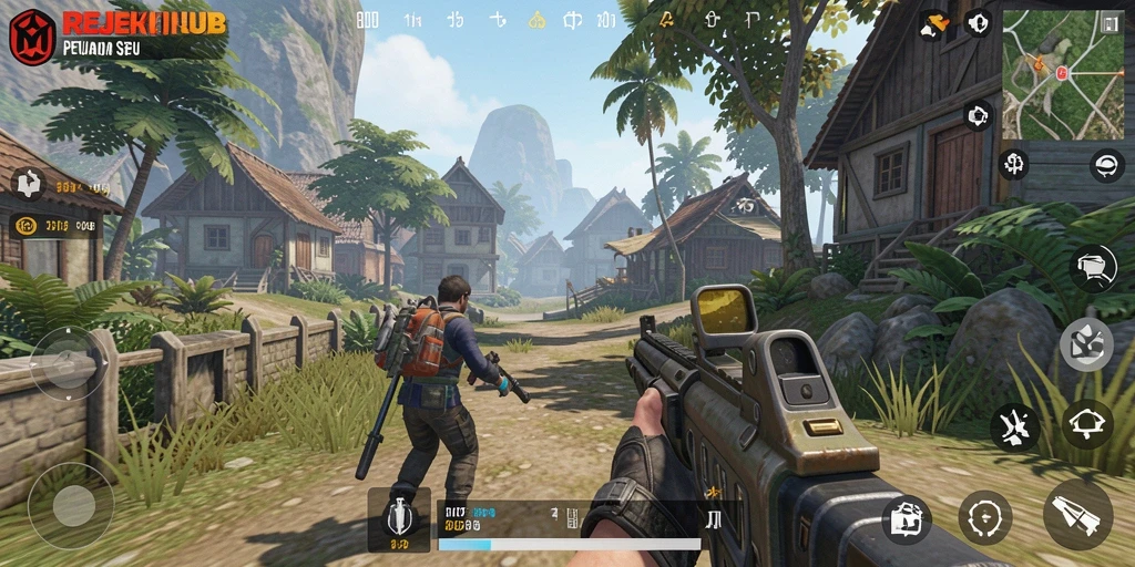 Tampilan gameplay seru dari REJEKIHUB dengan aksi yang mendebarkan.