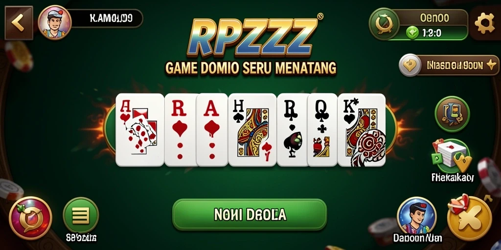 Tangkapan layar gameplay Domino yang menarik dan seru.