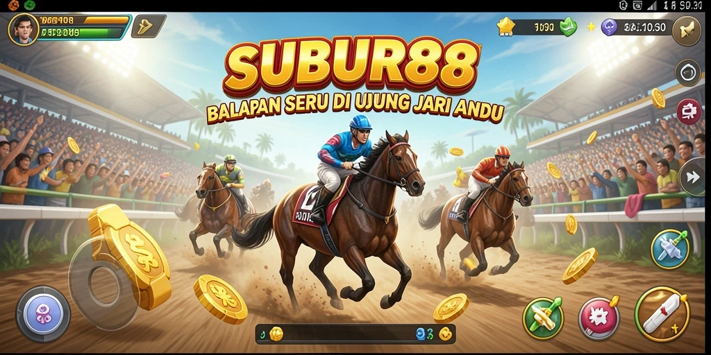 Tangkapan layar SUBUR88 menampilkan aksi balap yang mendebarkan.