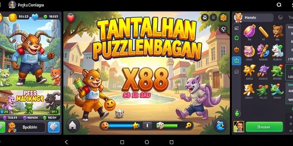 Tampilan gameplay X88 dengan tantangan Puzzle yang menarik.