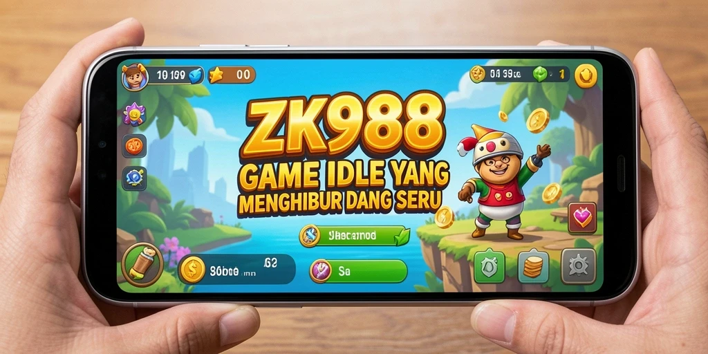 Tampilan gameplay ZK988 yang menarik dan seru dari genre Idle.